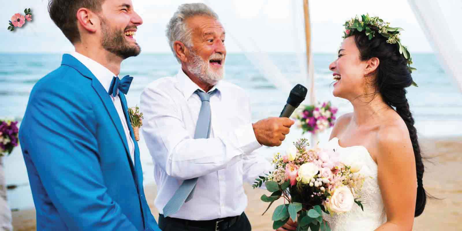 Celebrante-amico L'amico che celebra il matrimonio