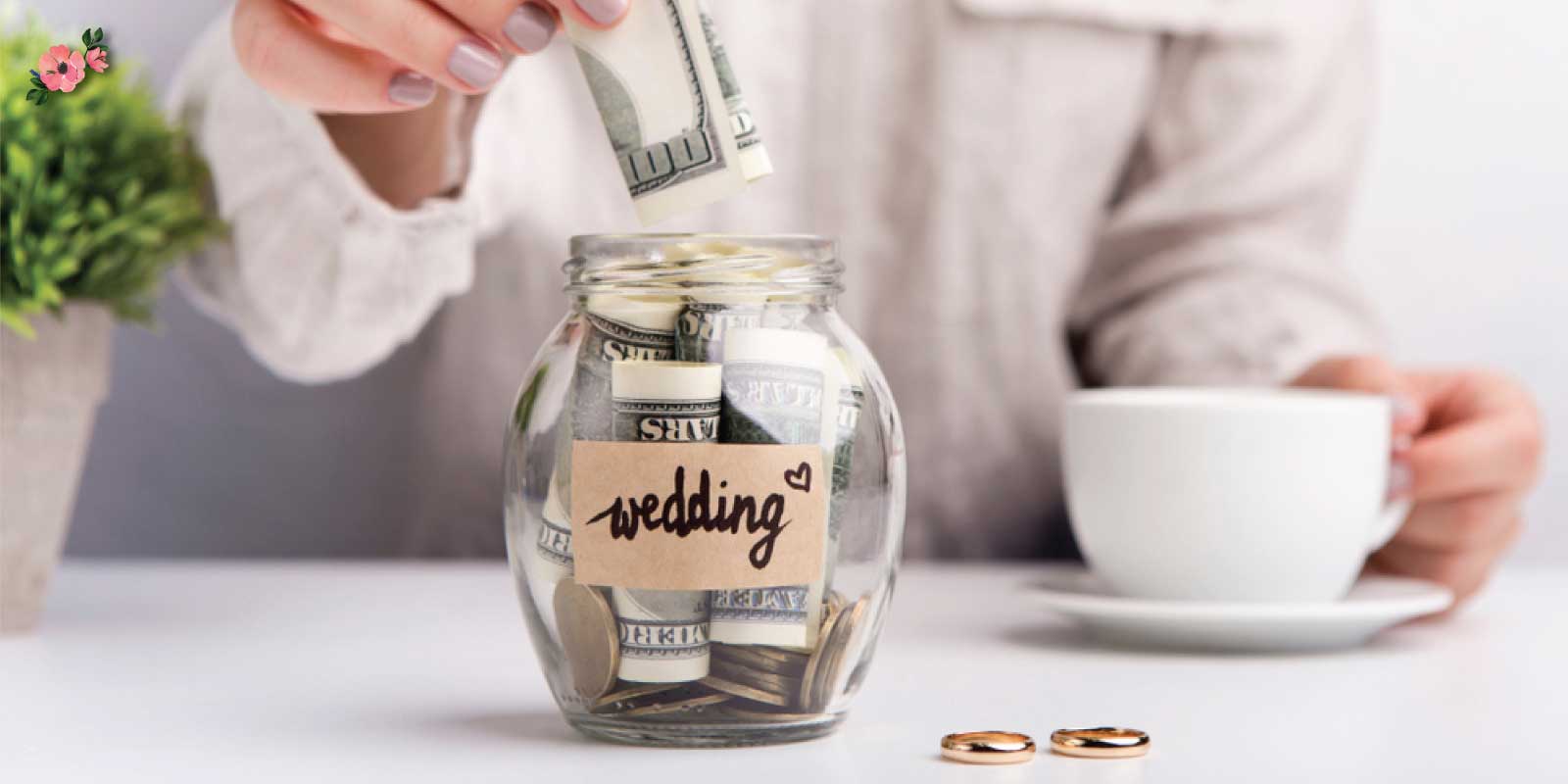Budget-matrimonio Sposa che risparmia soldi per il matrimonio