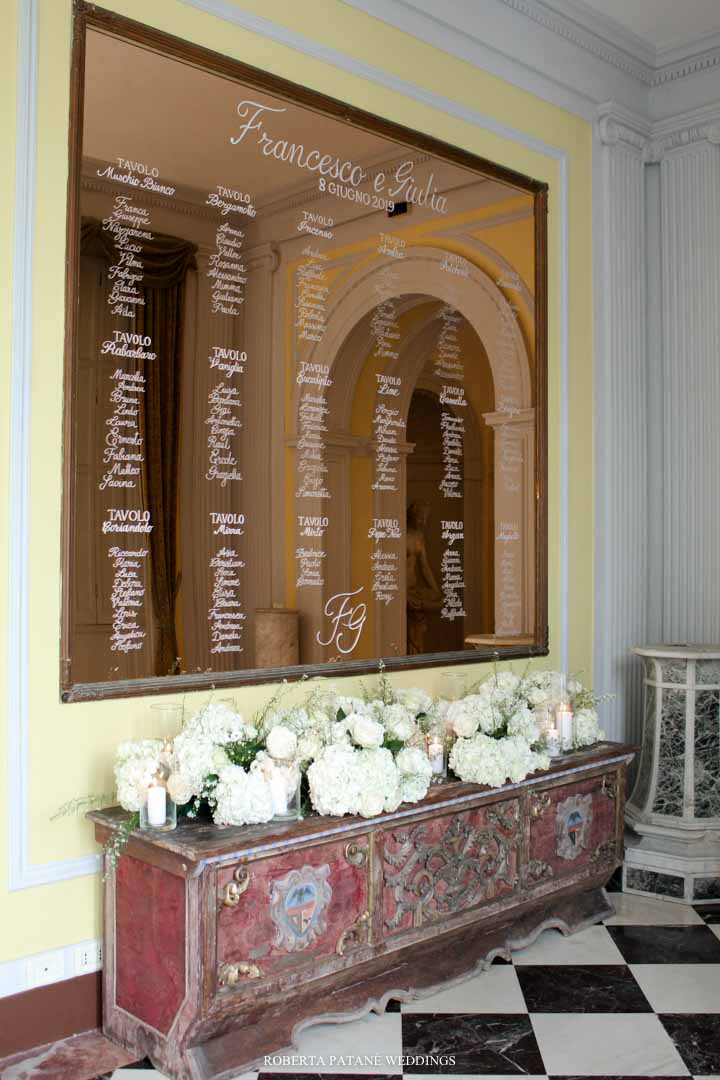 tableau calligrafico su specchio