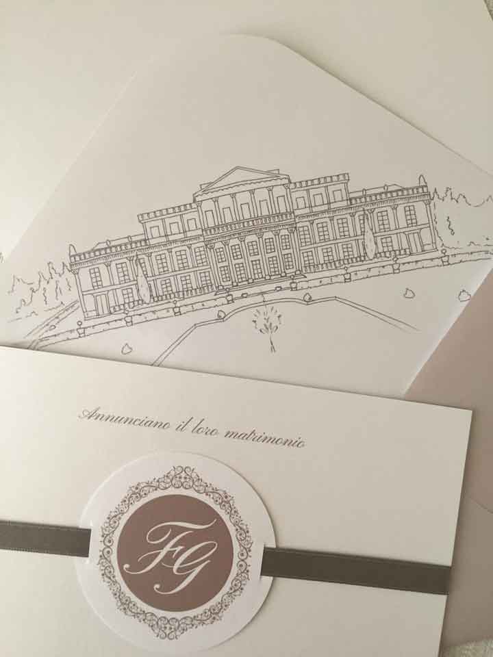 Villa per matrimoni nelle partecipazioni