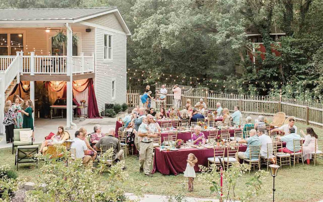 Matrimonio in giardino o backyard wedding