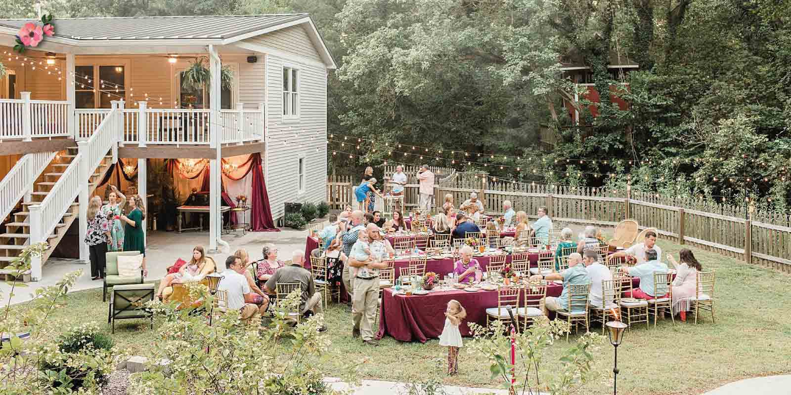 Matrimonio-in-giardino Ricevimento di matrimonio nel giardino di casa