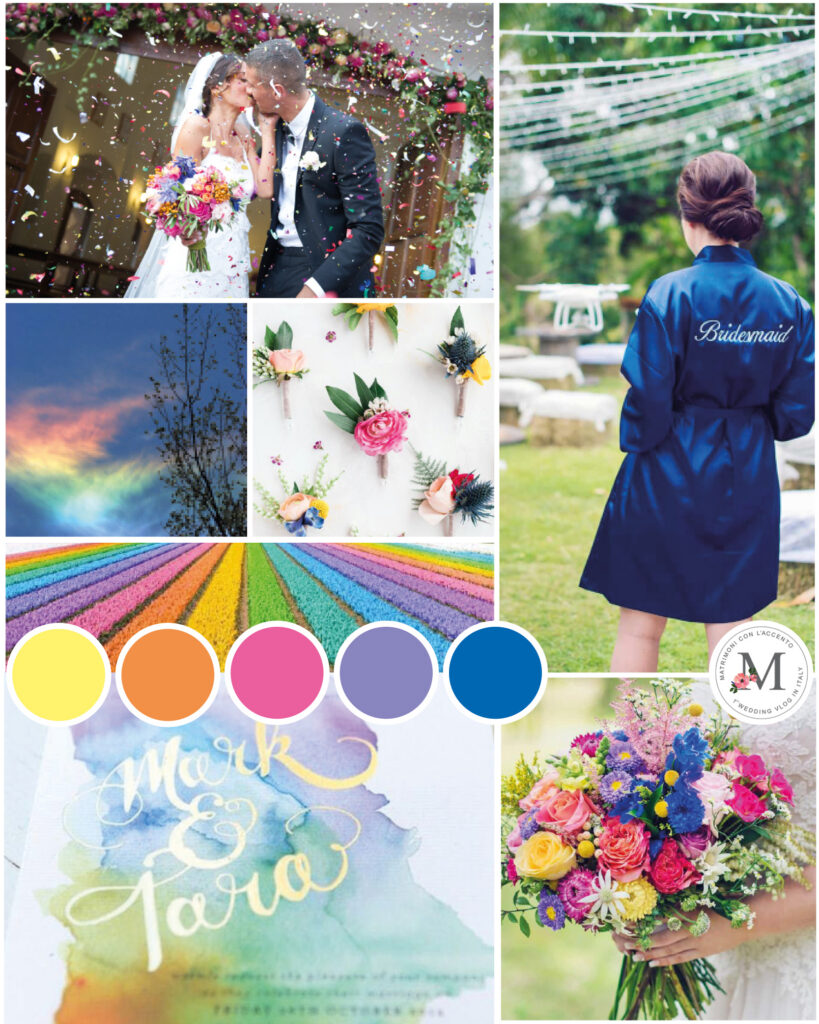 Palette per matrimonio multicolore © Roberta Patanè