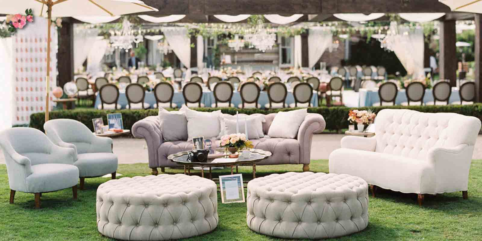 Ricevimento perfetto con la zona lounge