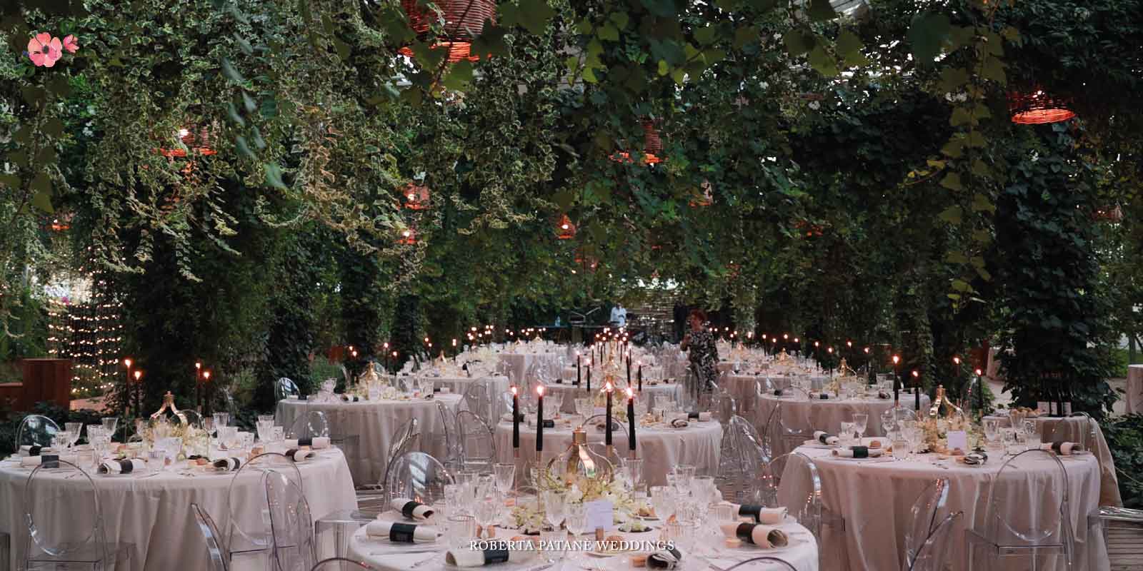 Tavoli per il matrimonio di Elisabetta e Filippo