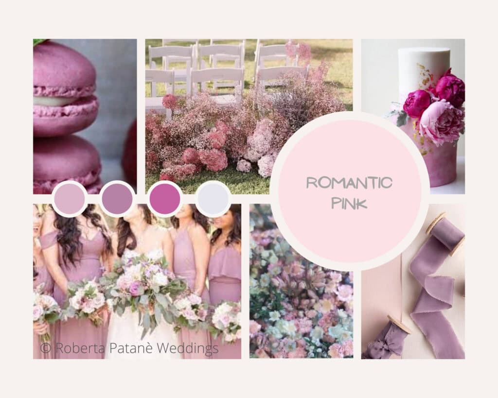 Matrimonio rosa cipria: palette n.4 firmata Roberta Patanè Weddings - romantic pink
