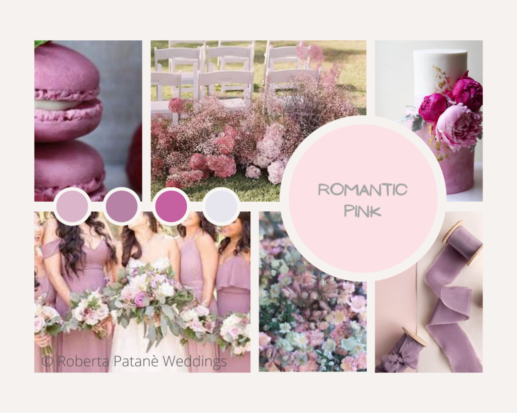 Matrimonio rosa cipria: palette n.4 firmata Roberta Patanè Weddings - romantic pink
